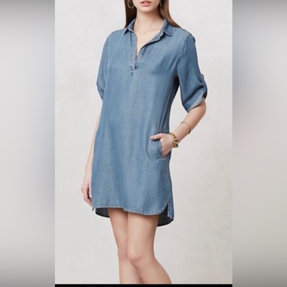 Denim mini dress by Cloth & Stone, Anthropology